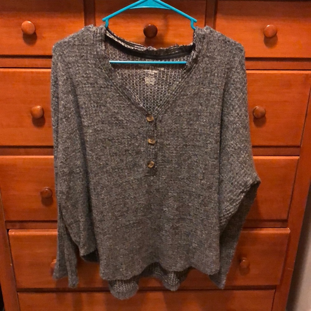 AE cozy waffle long sleeve